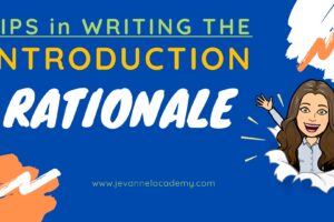 How To Write An Introduction For Your Research Manuscript – THE RATIONALE