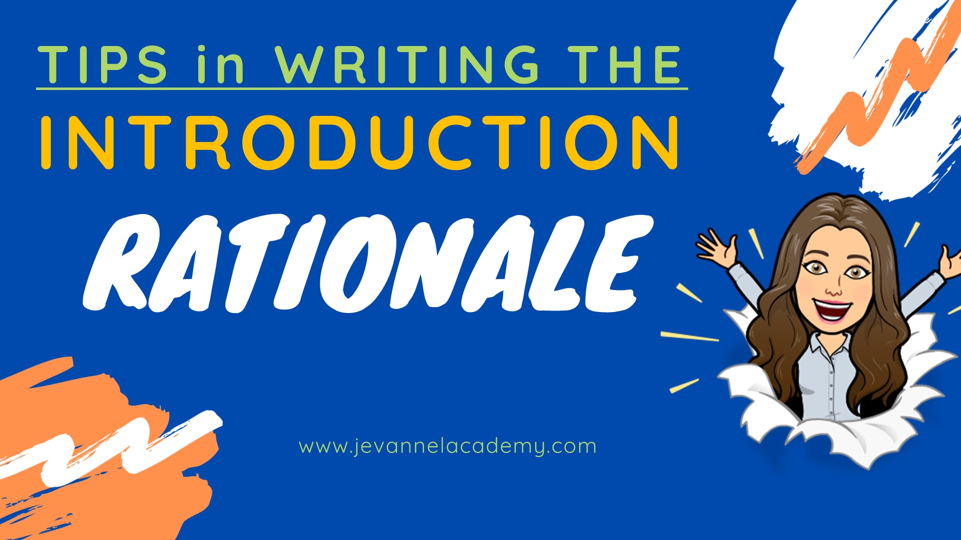 How to Write the Introduction - The Rationale