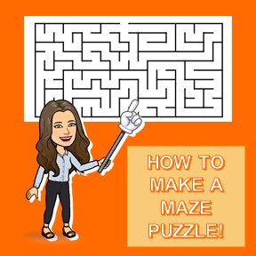 #TEACHINGTOOLS – How to Create A Maze Puzzle In Your Activity Sheets