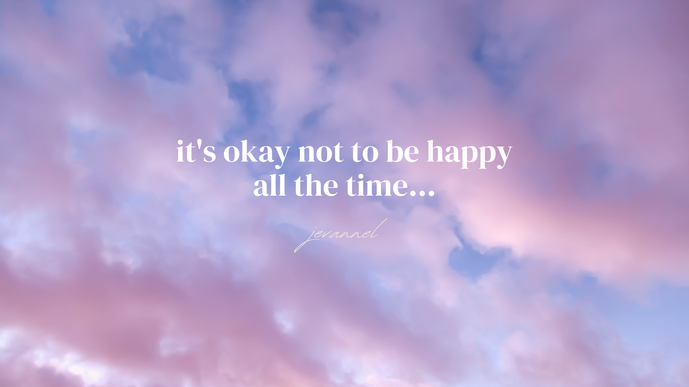 Be OK About Not Being OK